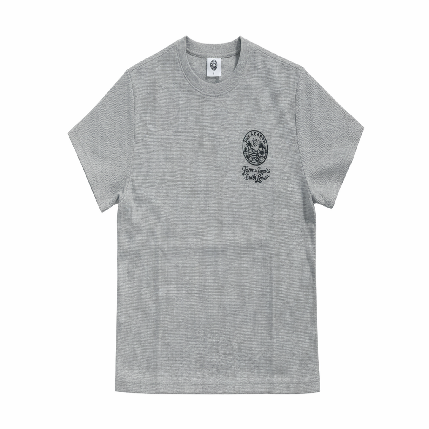 Bula Earth Waffle Knit Tshirt -Grey