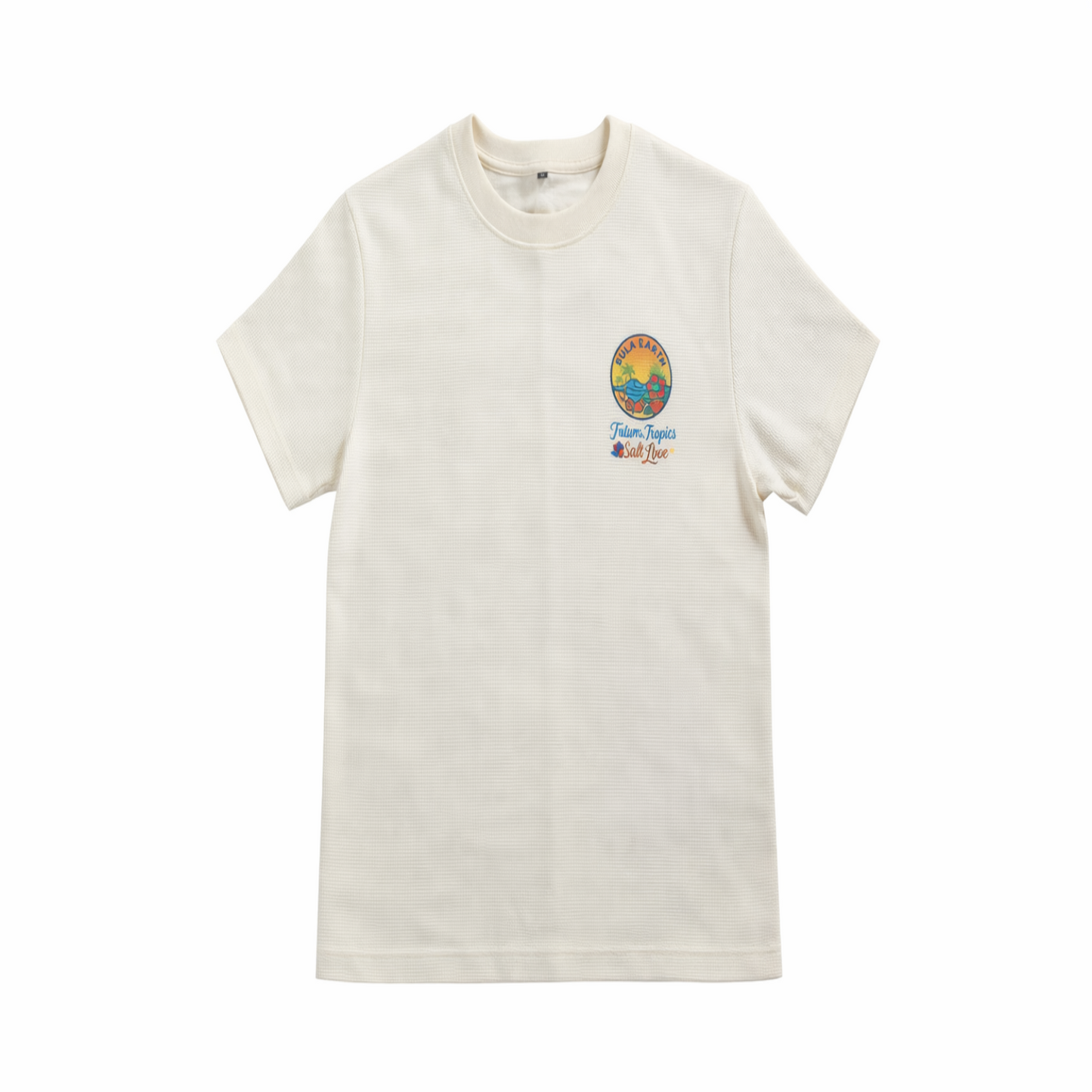 Bula Earth Waffle Knit Tshirt -Beige