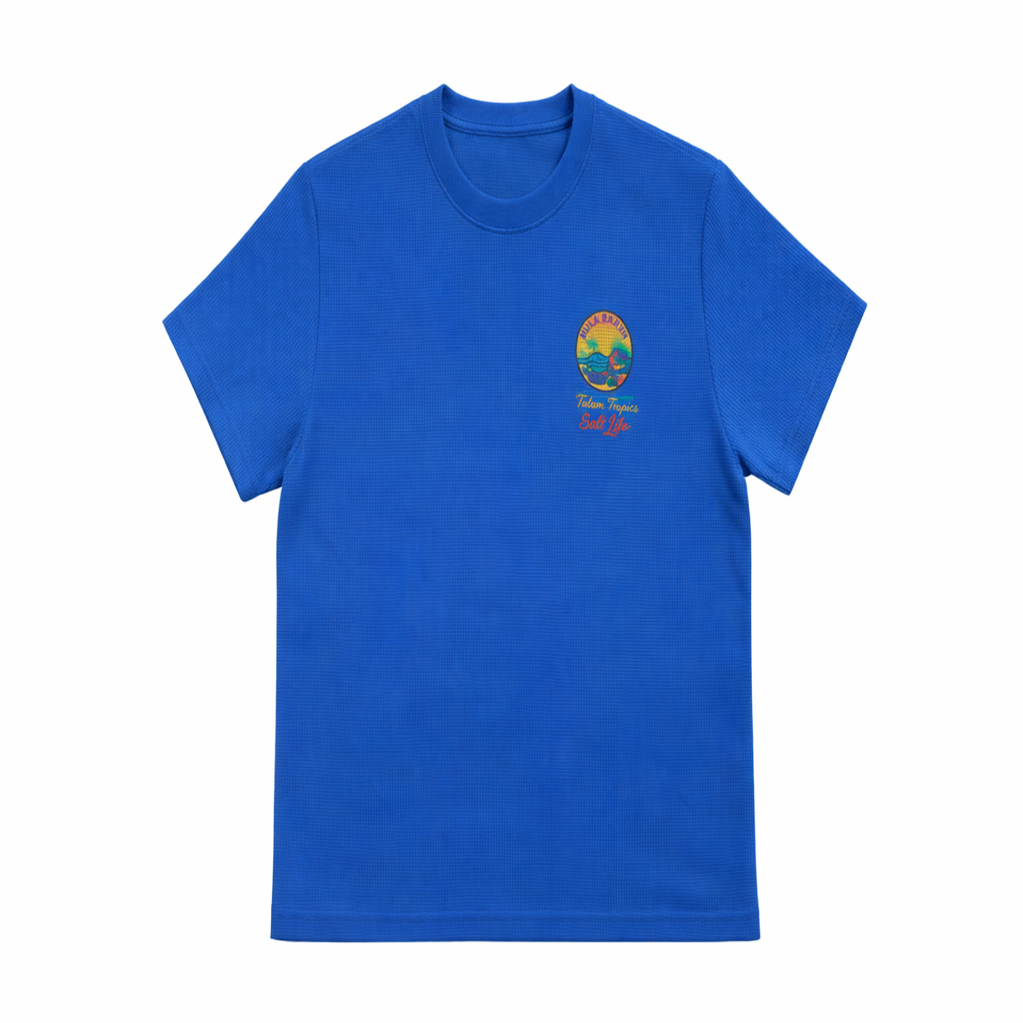 Bula Earth Waffle Knit Tshirt -Blue