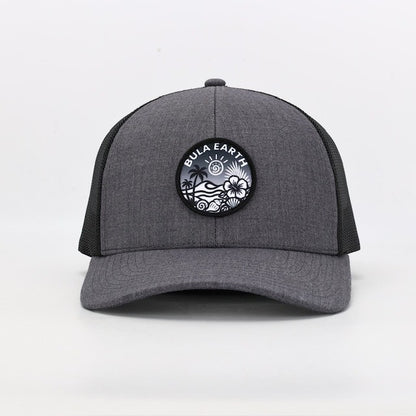Grey Mesh Trucker Hat
