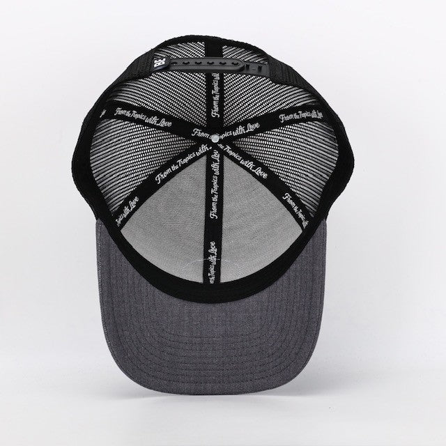 Grey Mesh Trucker Hat