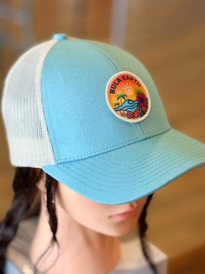 Blue Mesh Trucker Hat