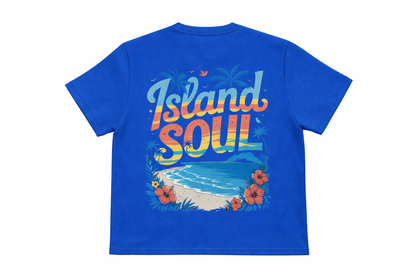 Bula Earth Waffle Knit Tshirt -Blue