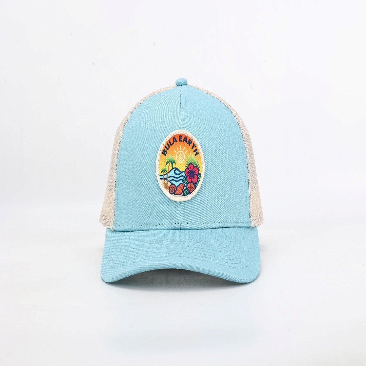 Blue Mesh Trucker Hat