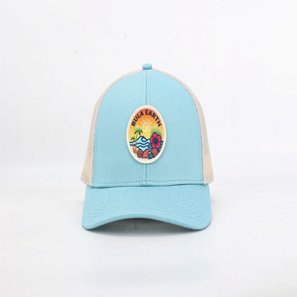 Blue Mesh Trucker Hat